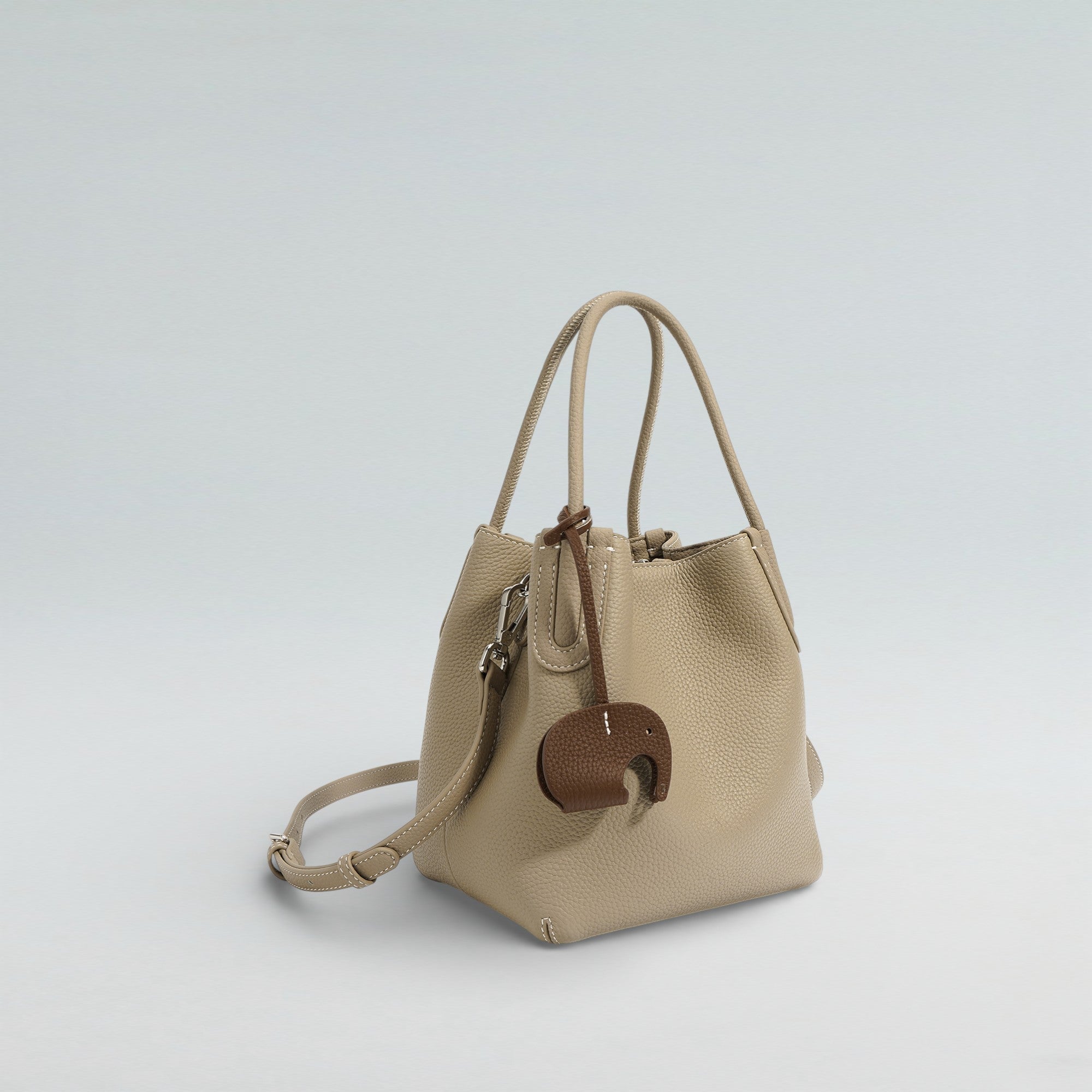 Elly Pebbeled Bucket Bag - Bucket Bag - Bagulia