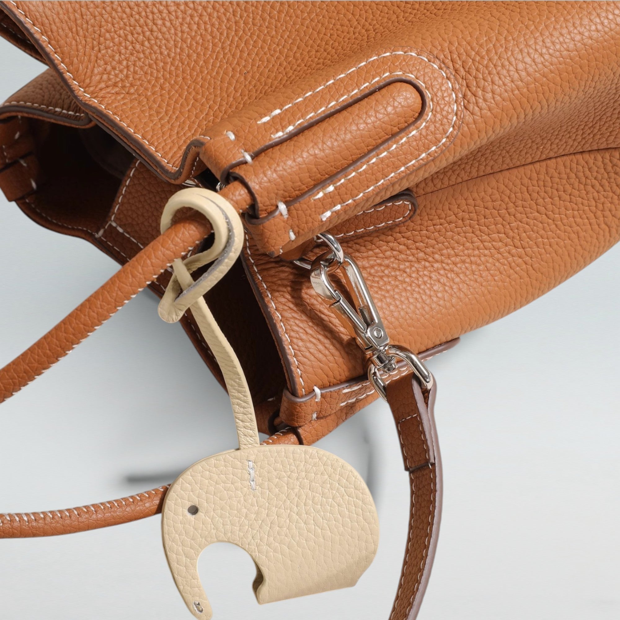 Elly Pebbeled Bucket Bag - Bucket Bag - Bagulia