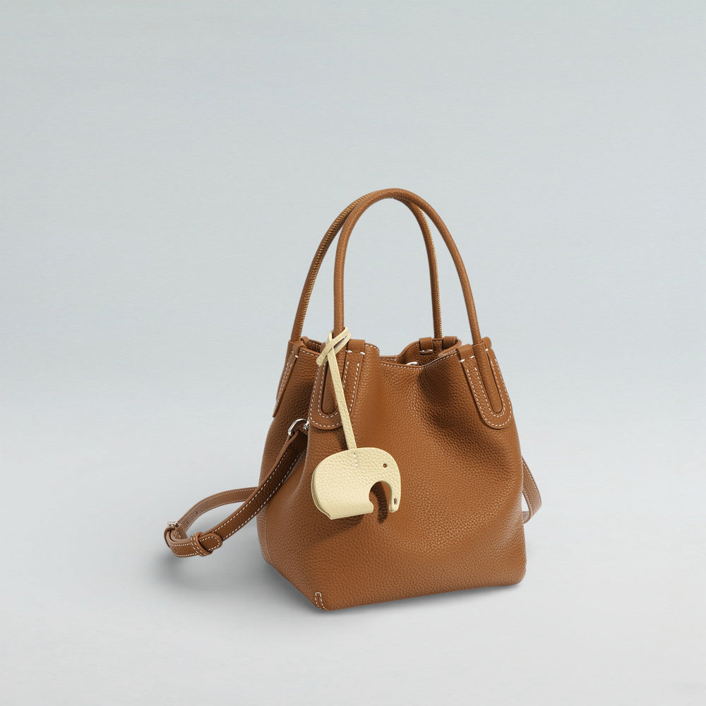 Elly Pebbeled Bucket Bag - Bucket Bag - Bagulia