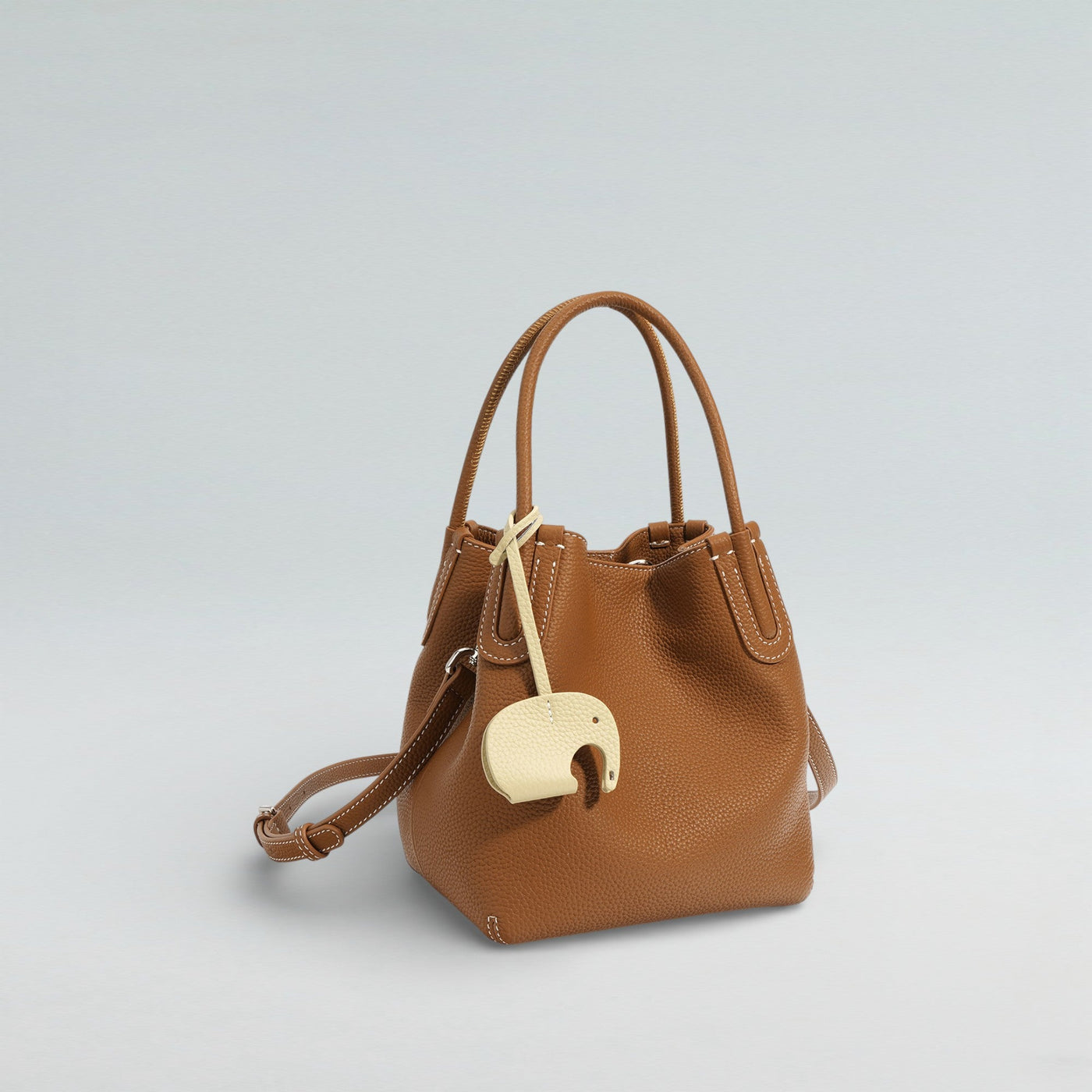 Elly Pebbeled Bucket Bag - Bucket Bag - Bagulia