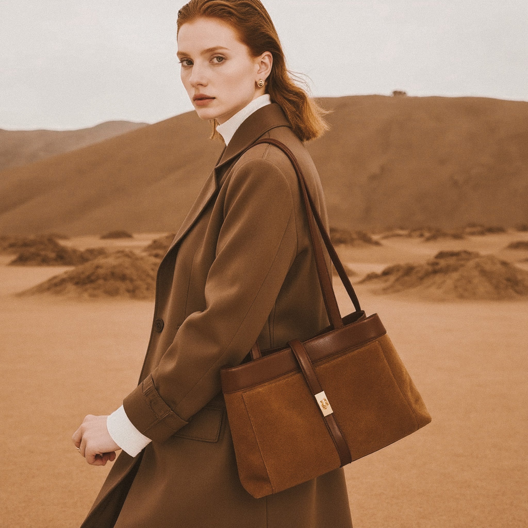 Golden Sahara Tote Bag - Tote Bag - Bagulia