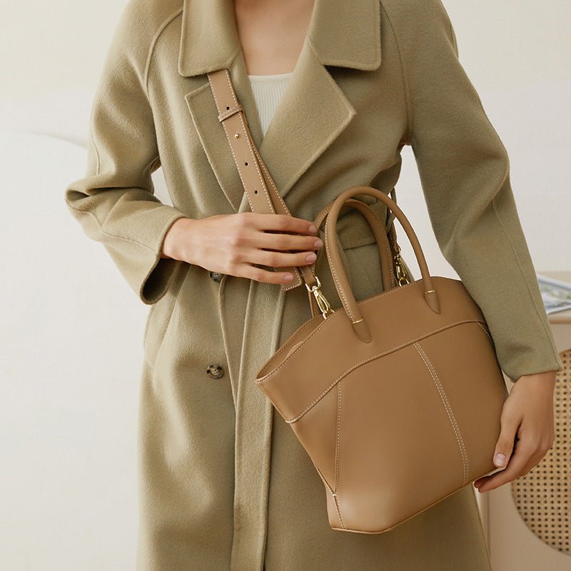 Lady Madonna Zipper Handbag - Bagulia - Luxury Handmade Leather Bags