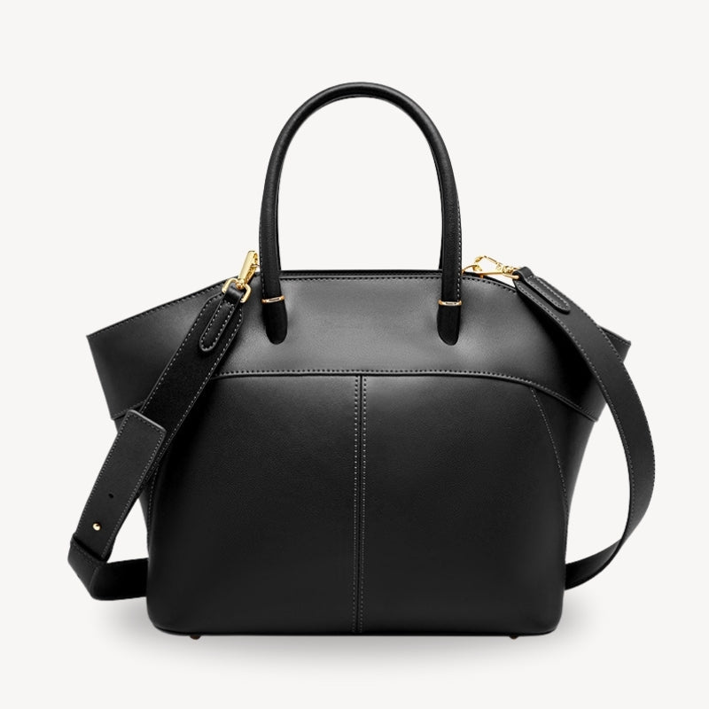 Lady Madonna Zipper Handbag - Bagulia - Luxury Handmade Leather Bags