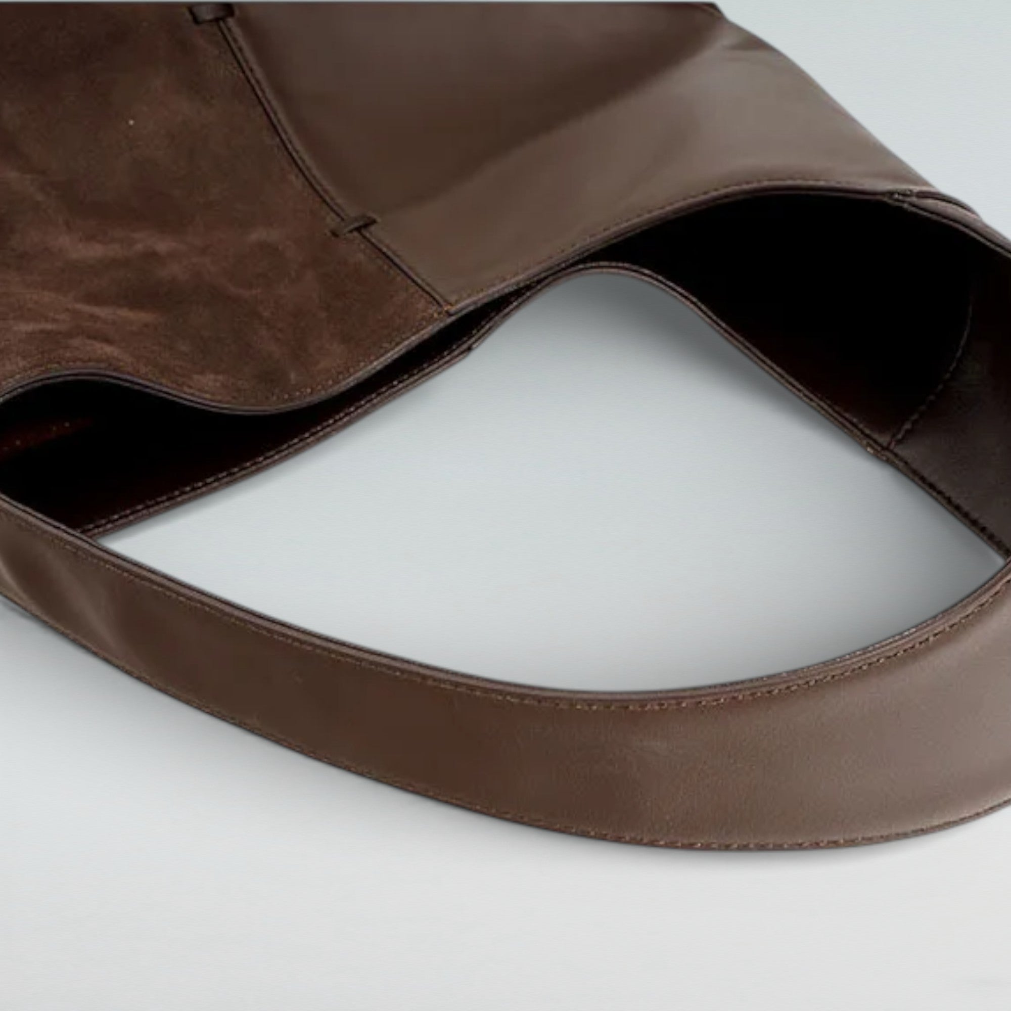 Lana Dana Suede x Leather Hobo Tote Bag - Bagulia