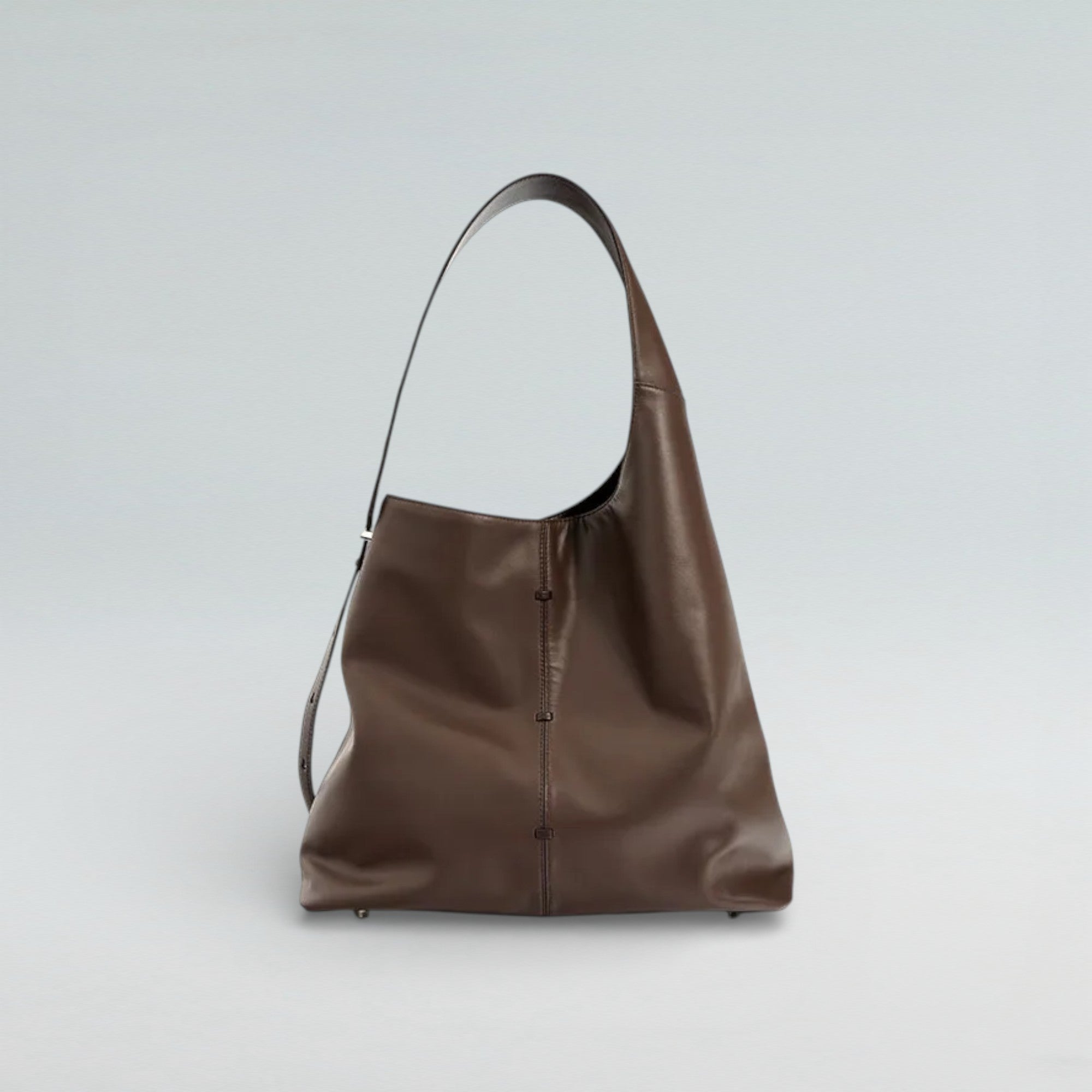 Lana Dana Suede x Leather Hobo Tote Bag - Bagulia