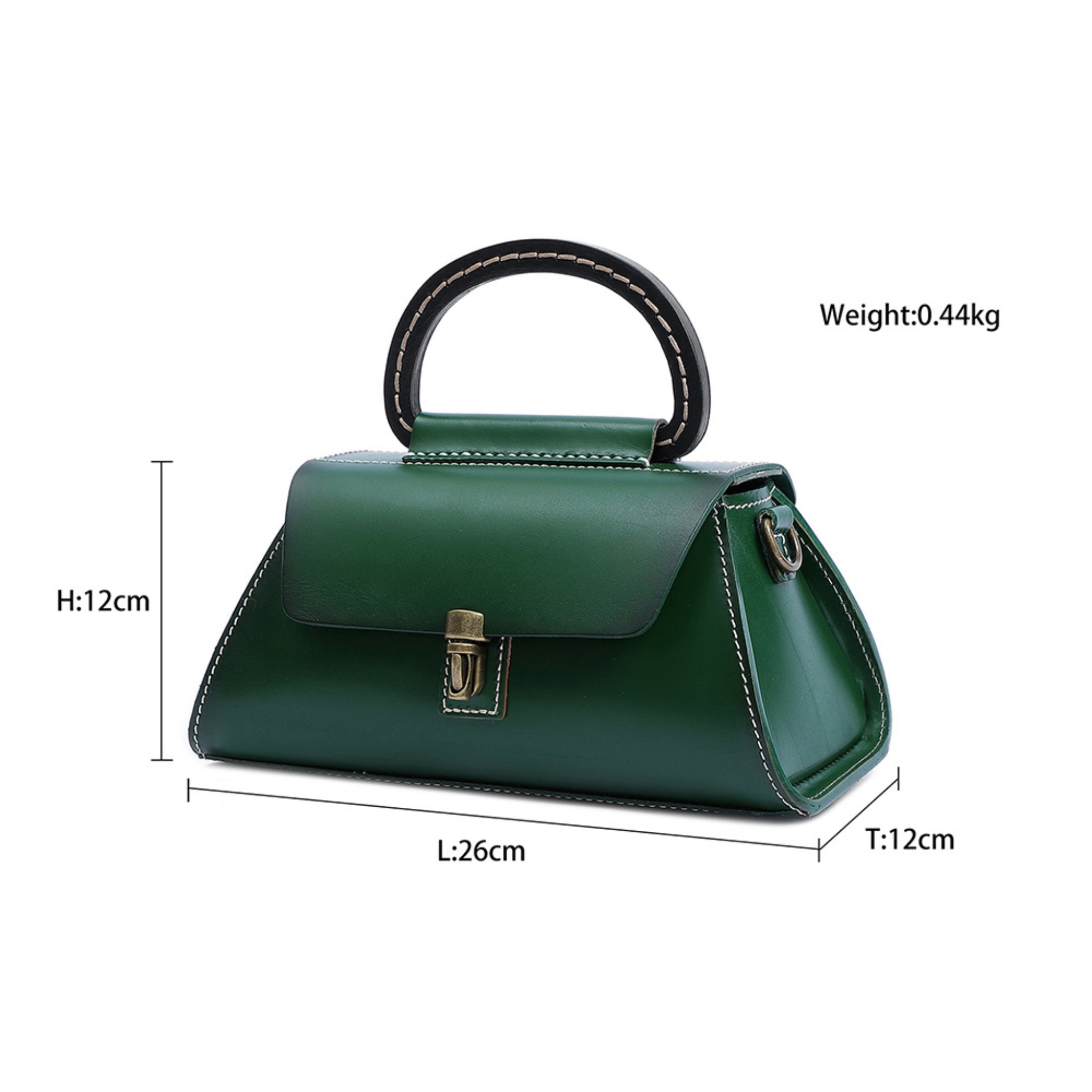 Mamacita Green Shoulder Bag - Bagulia - Luxury Handmade Leather Bags