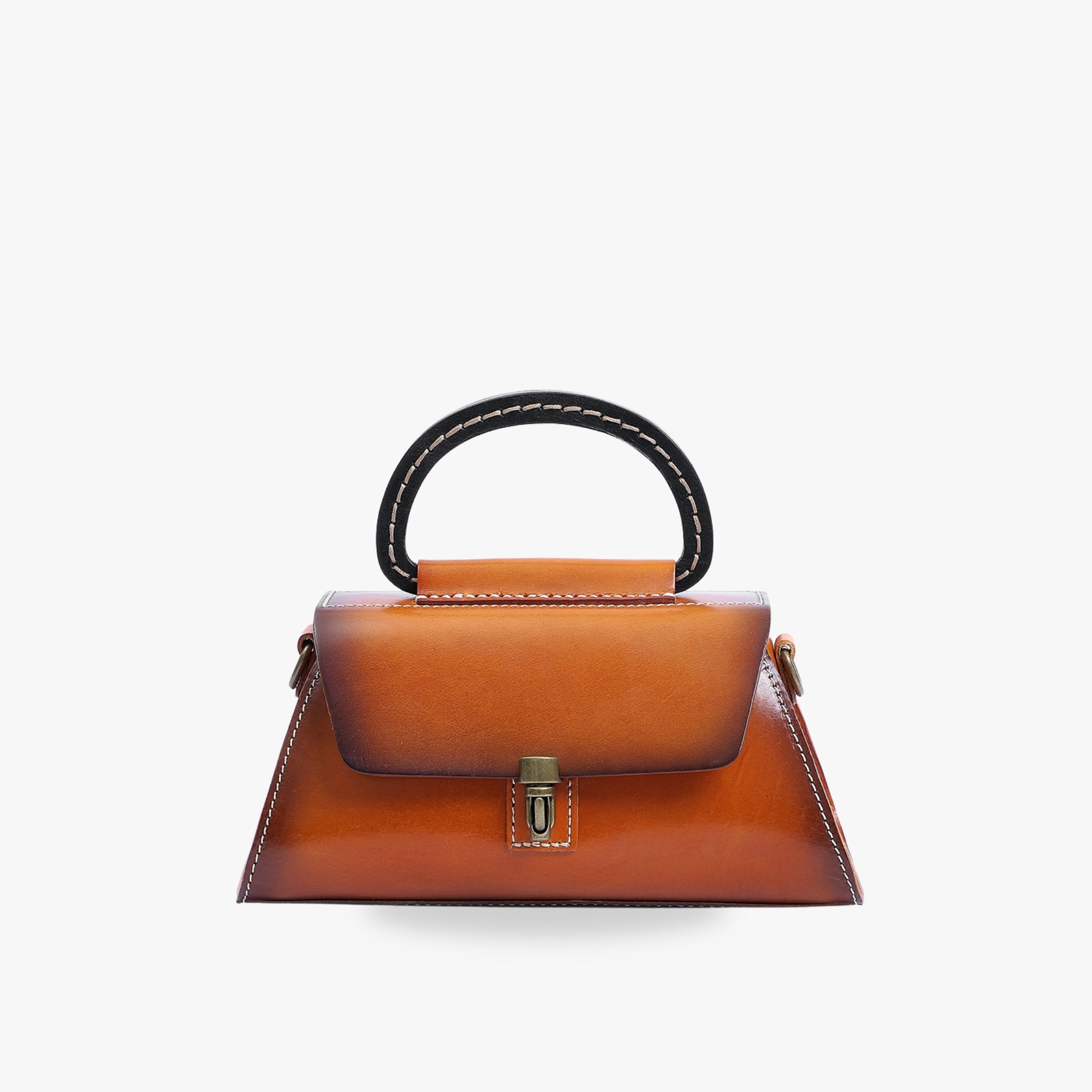 Mamacita Orange Shoulder Bag - Bagulia - Luxury Handmade Leather Bags