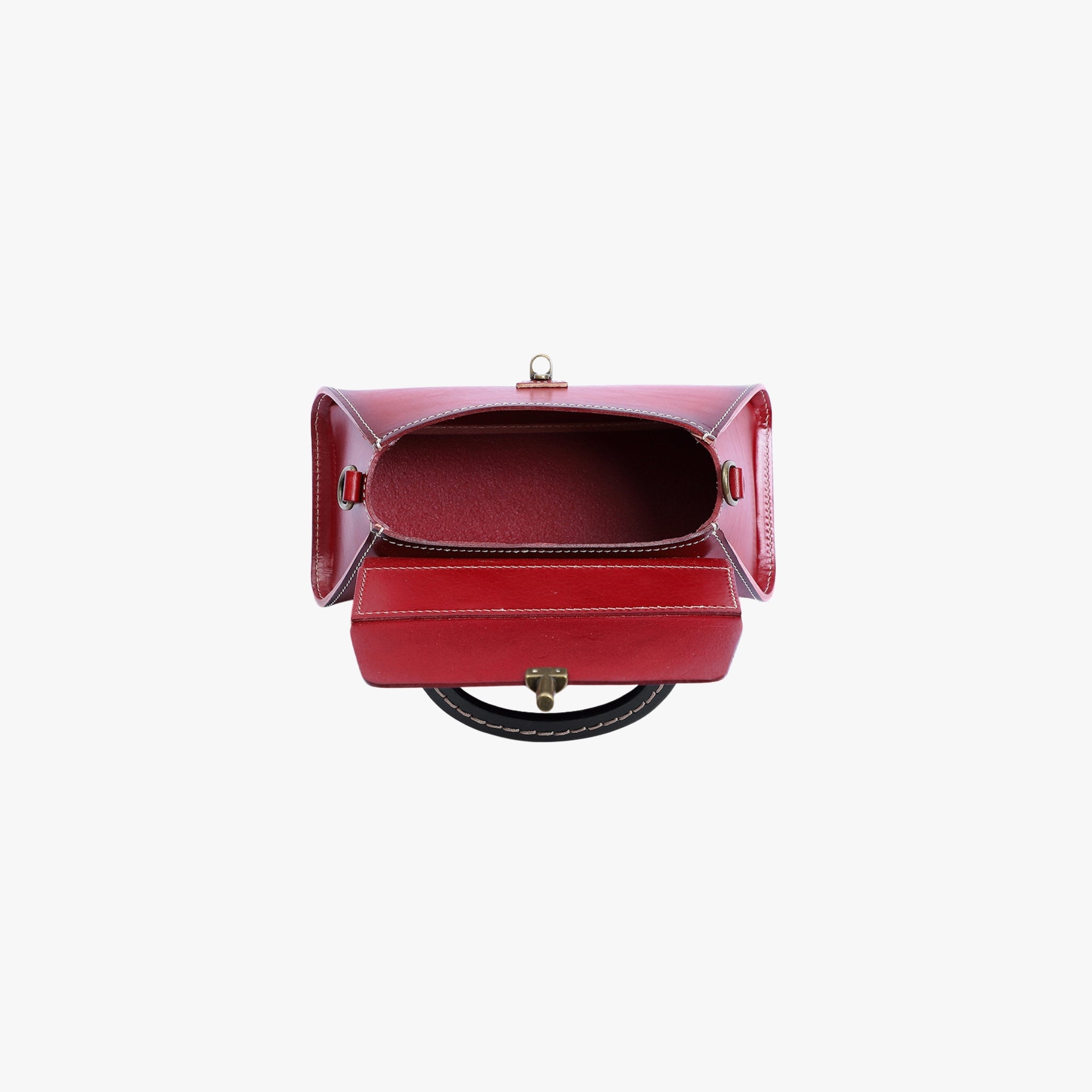 Mamacita Red Shoulder Bag - Bagulia - Luxury Handmade Leather Bags
