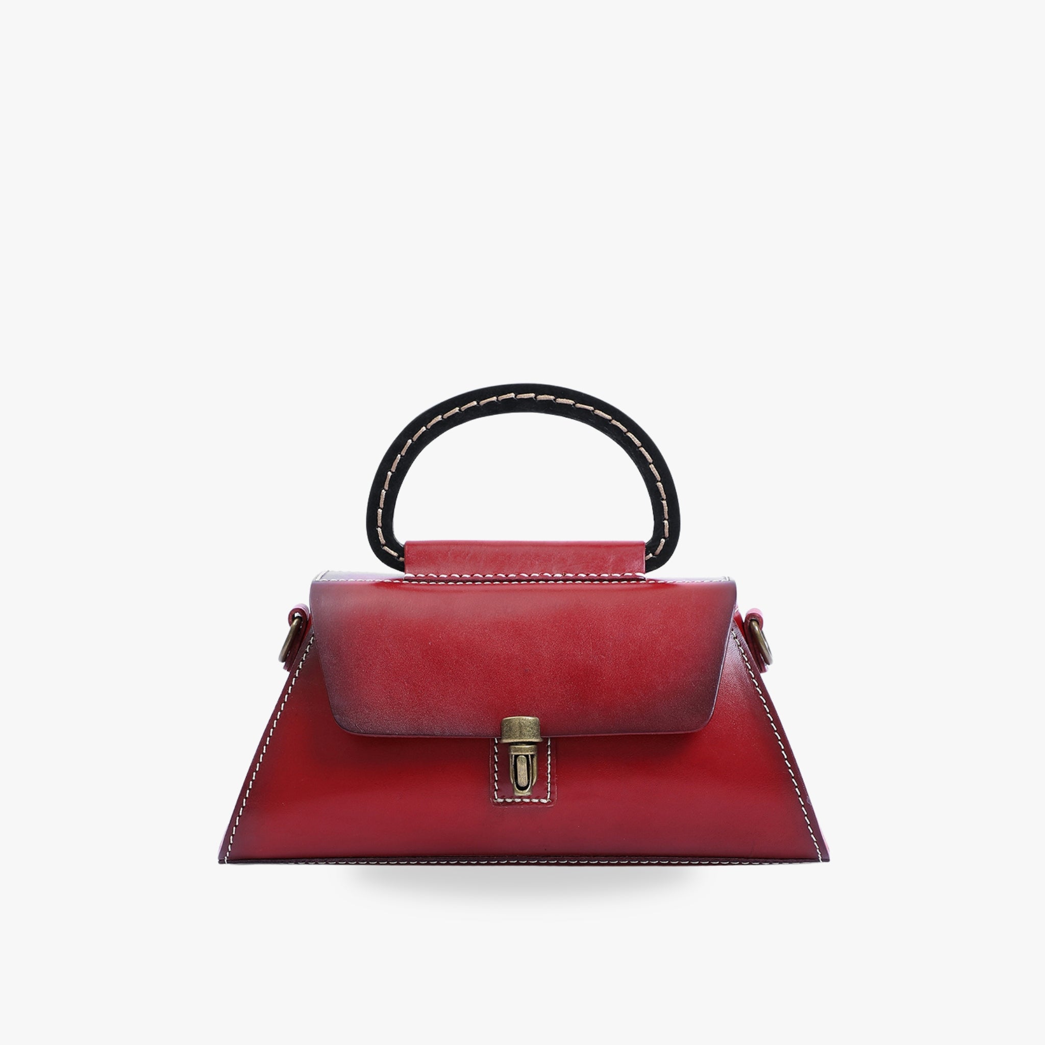 Mamacita Red Shoulder Bag - Bagulia - Luxury Handmade Leather Bags