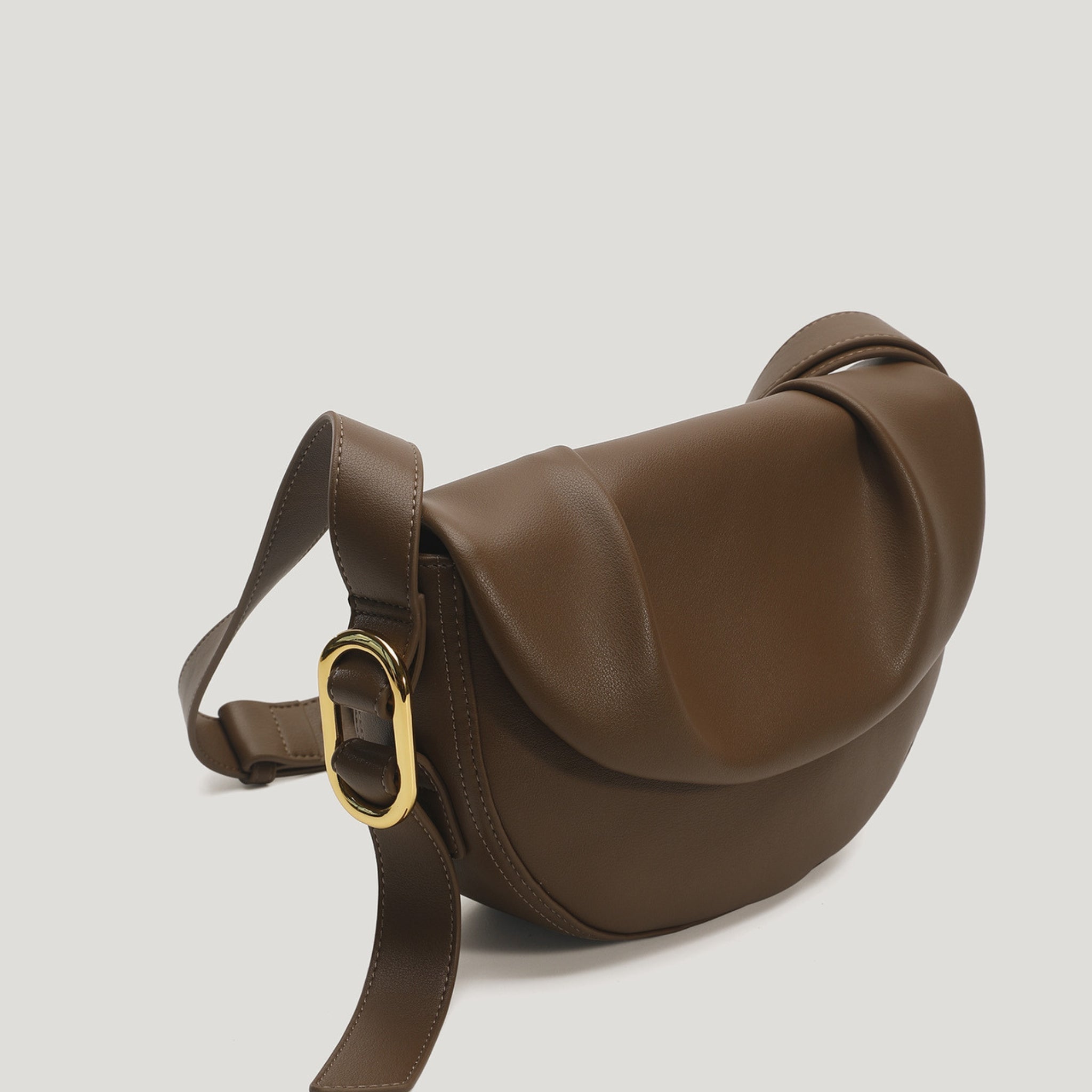 Midnight Eclipse Cross Body Bag Brown - Bagulia - Luxury Handmade Leather Bags