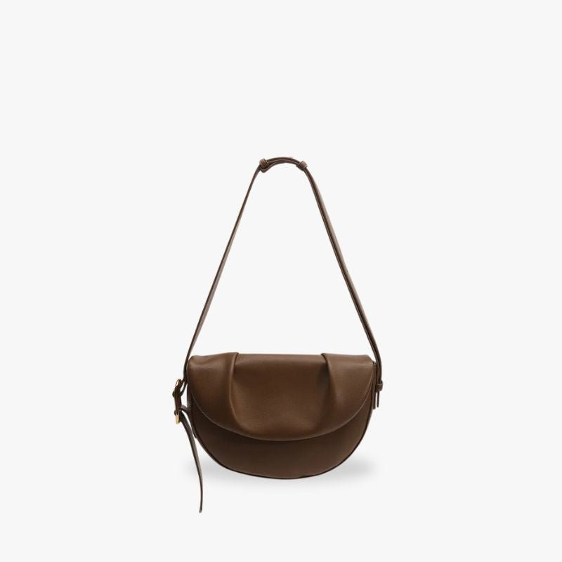 Midnight Eclipse Cross Body Bag Brown - Bagulia - Luxury Handmade Leather Bags