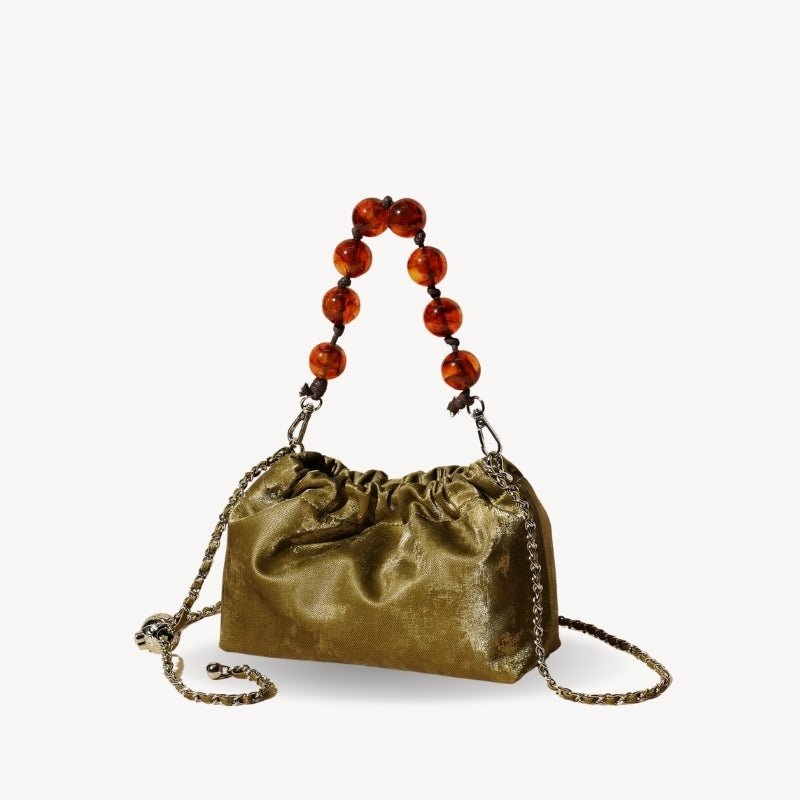 Pearls Mermaid Cross Body Bag - Bagulia - Luxury Handmade Leather Bags