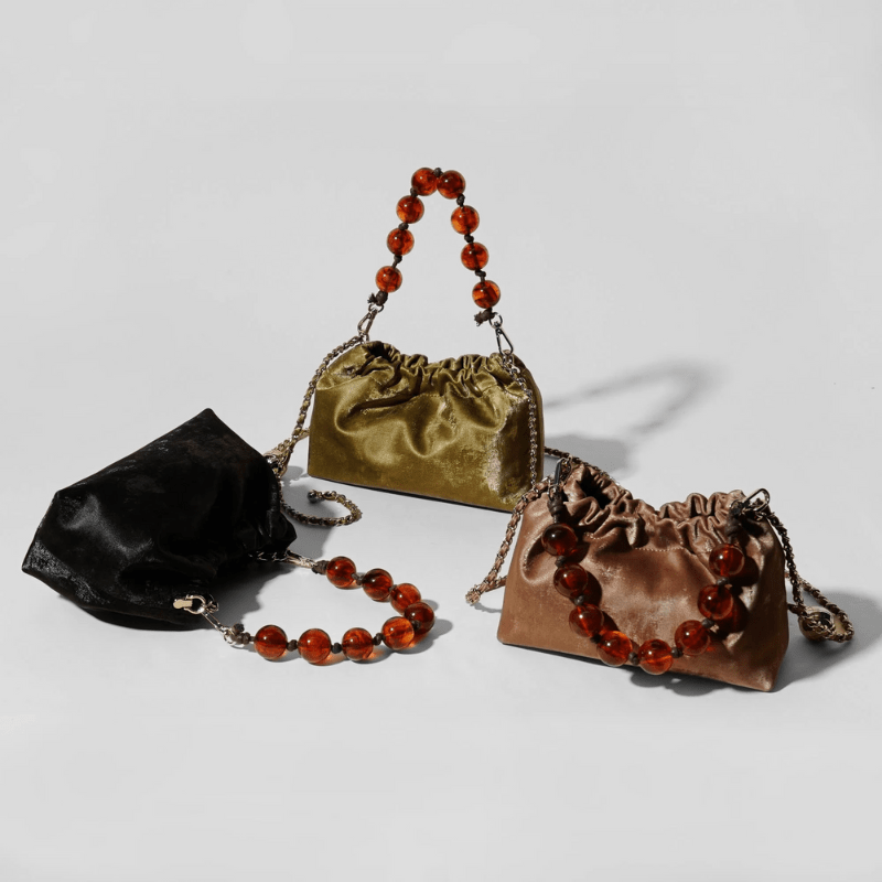Pearls Mermaid Cross Body Bag - Bagulia - Luxury Handmade Leather Bags