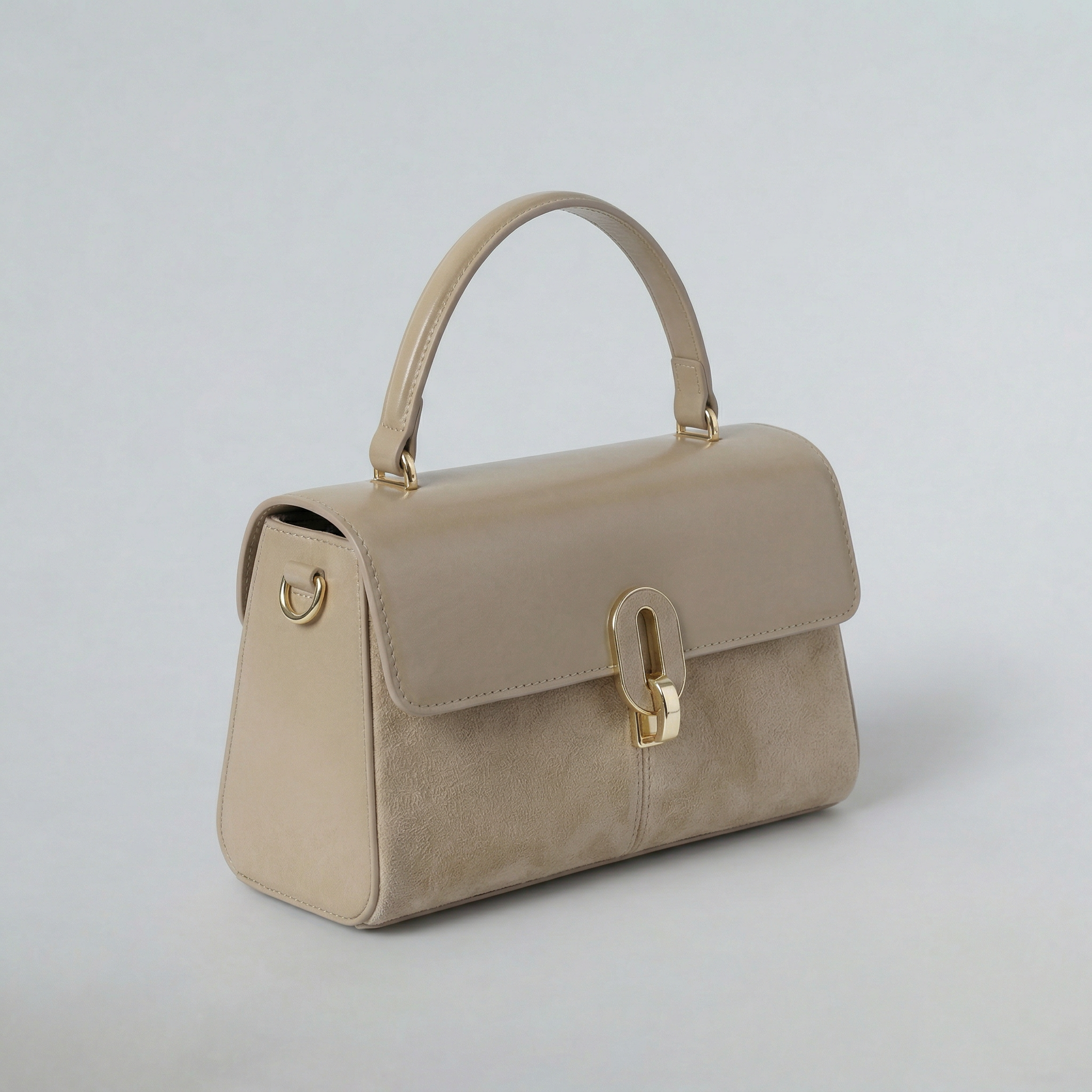 Sandy Dual-Texture Handbag
