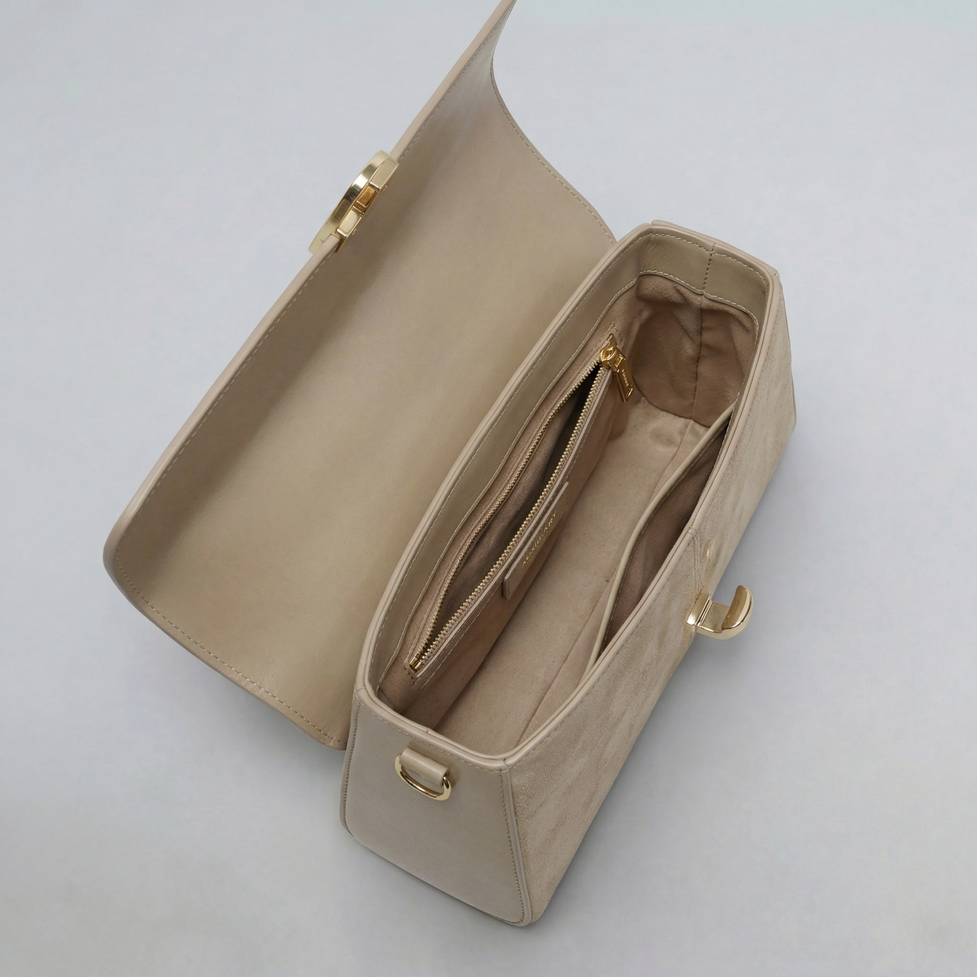 Sandy Dual-Texture Handbag - Bagulia